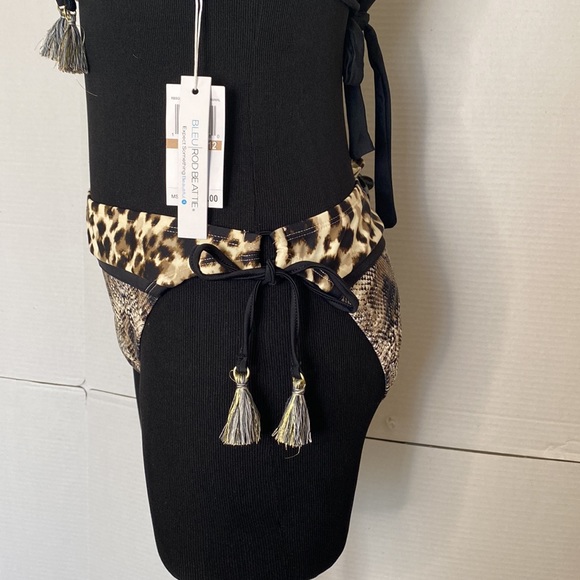 BLEU Rod Beattie Python/Leopard Print Bikini 2 Piece Swimsuit Size 12 NWT. - Picture 7 of 11